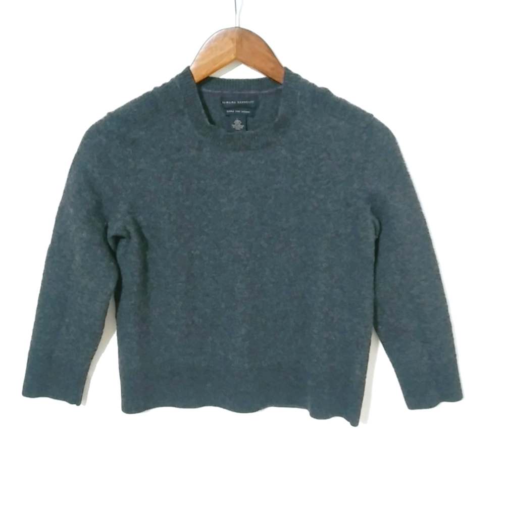 Banana Republic S Gray Wool Pullover Sweater
